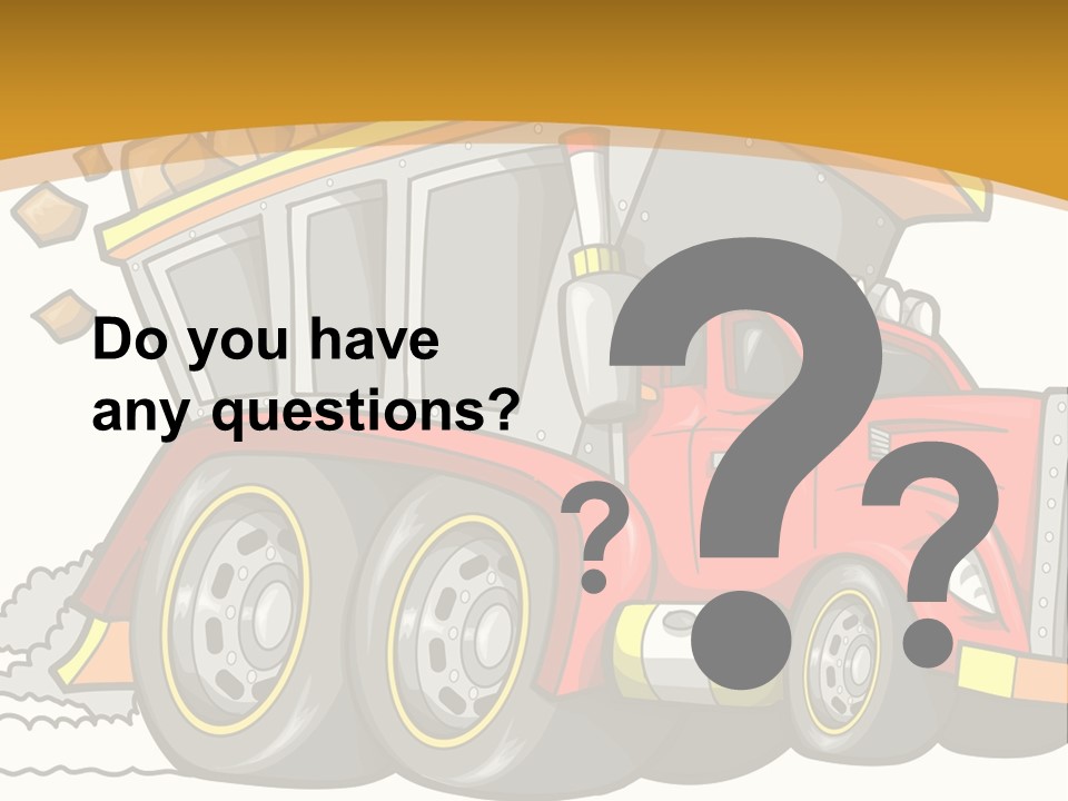 Red Rocks Haul PowerPoint Template