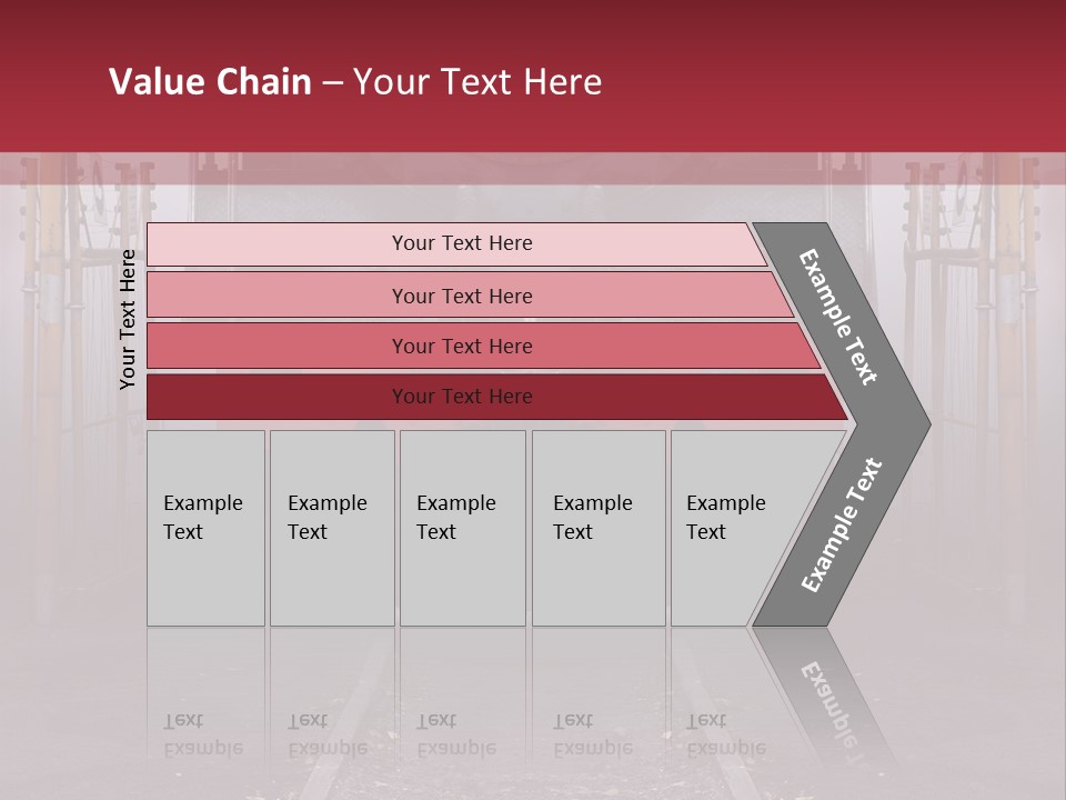 A Black And Red Train On A Train Track PowerPoint Template