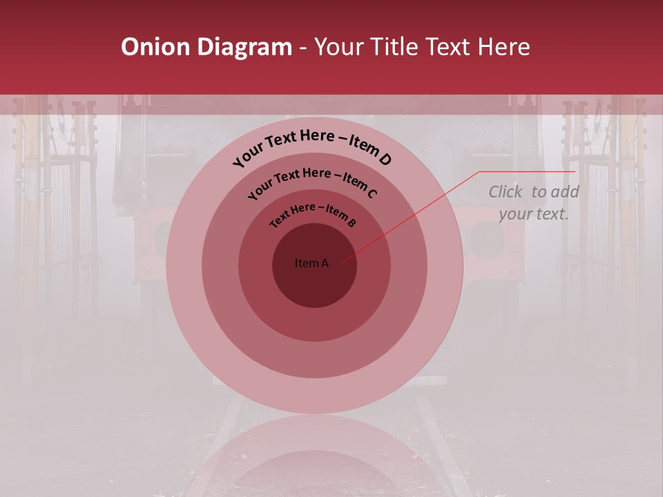 A Black And Red Train On A Train Track PowerPoint Template