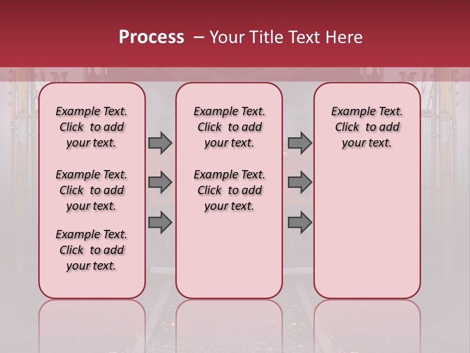 A Black And Red Train On A Train Track PowerPoint Template