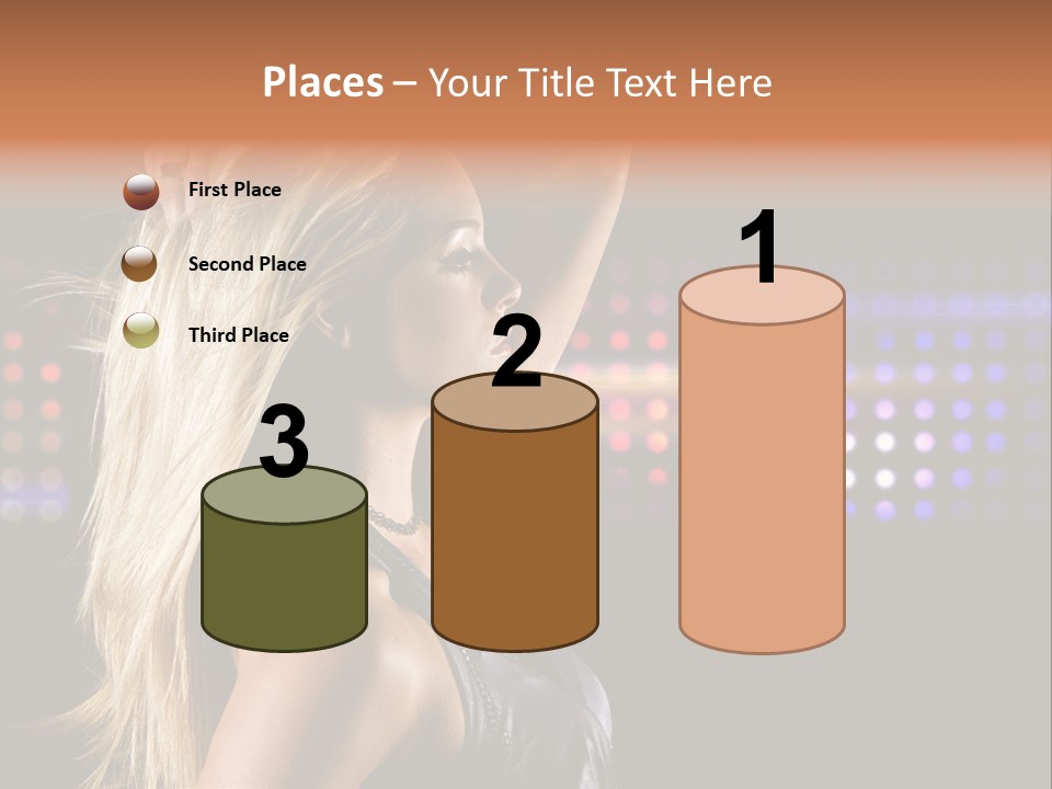 Pretty Party Female PowerPoint Template