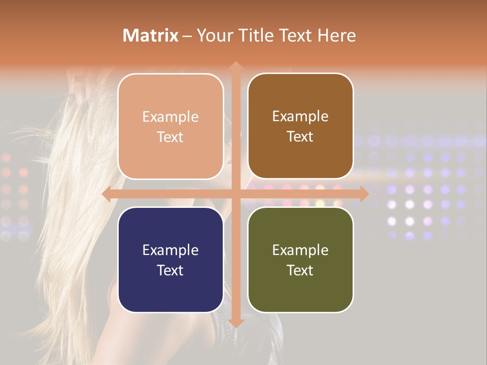 Pretty Party Female PowerPoint Template