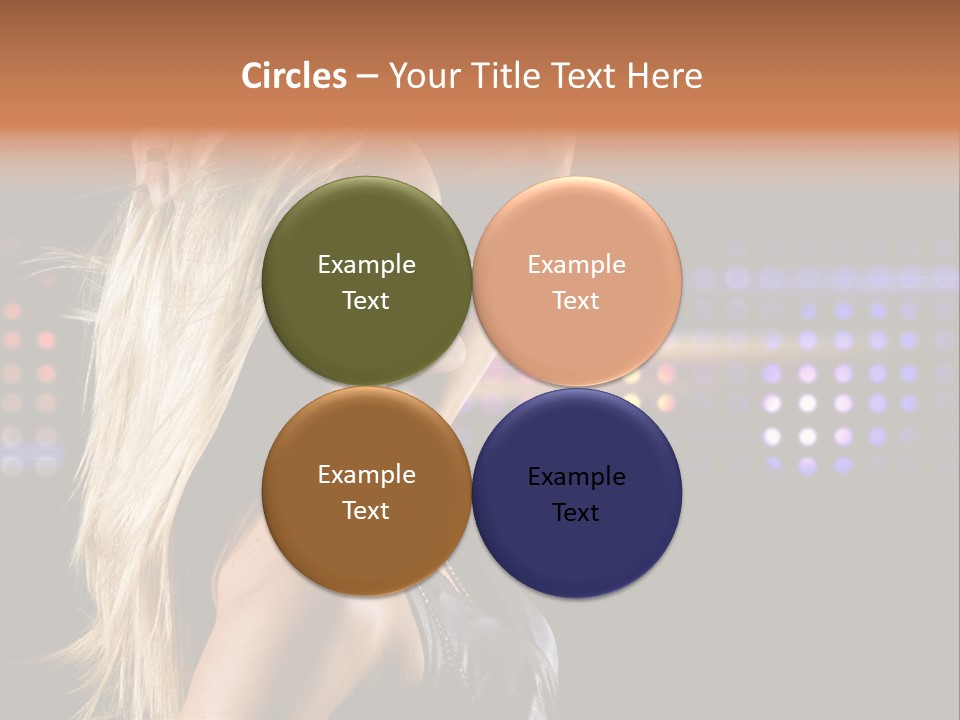 Pretty Party Female PowerPoint Template