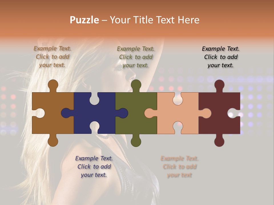 Pretty Party Female PowerPoint Template