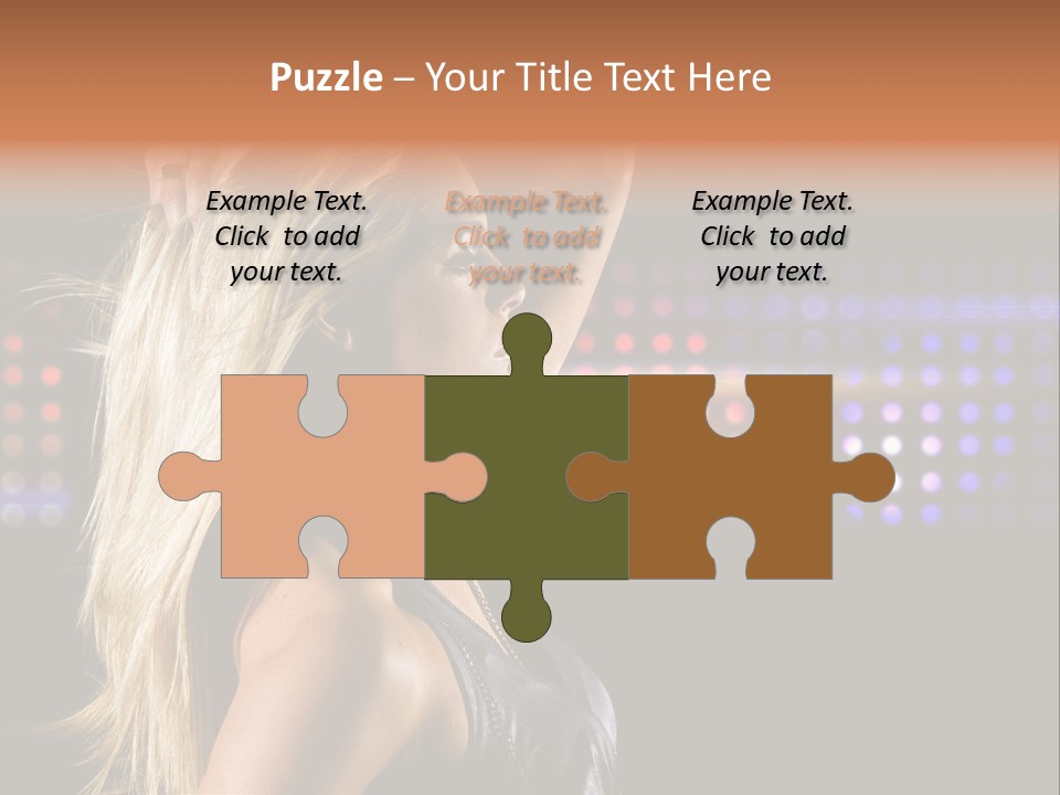 Pretty Party Female PowerPoint Template