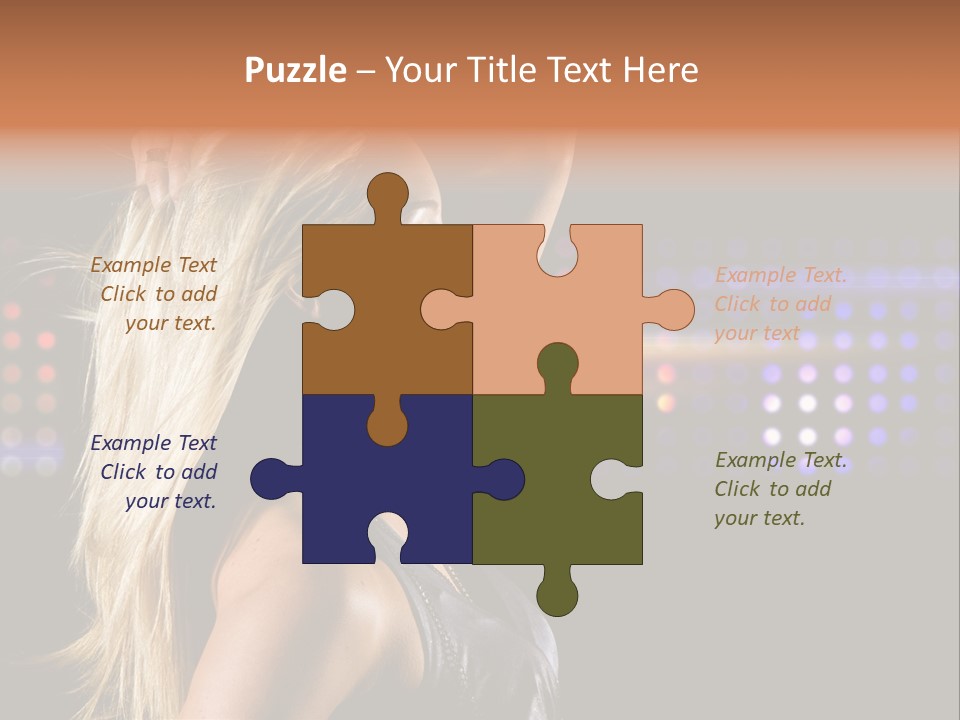Pretty Party Female PowerPoint Template
