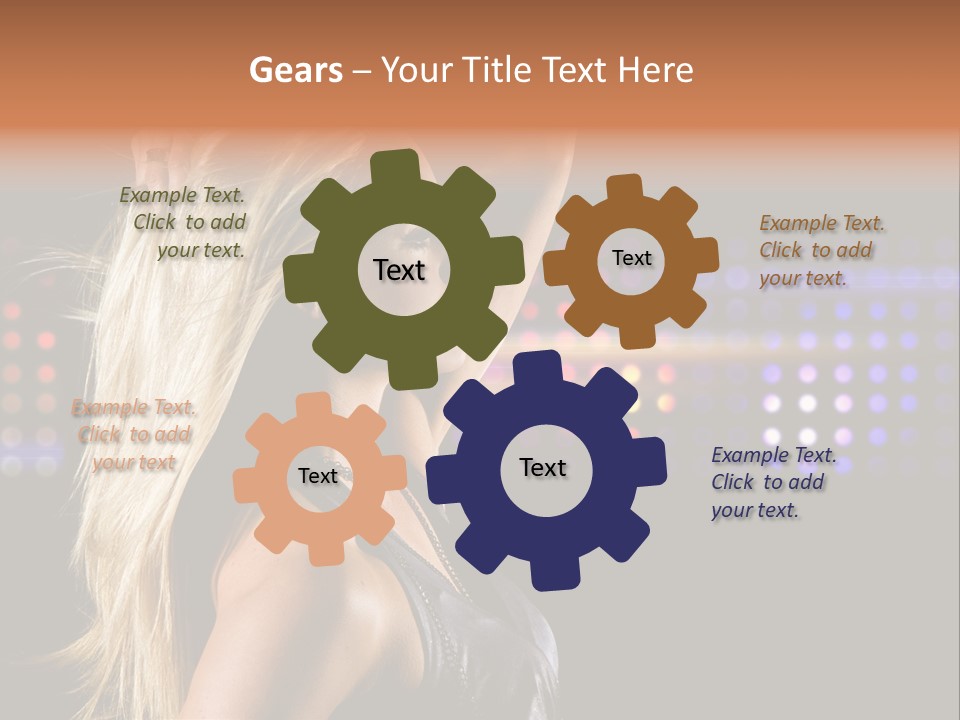 Pretty Party Female PowerPoint Template