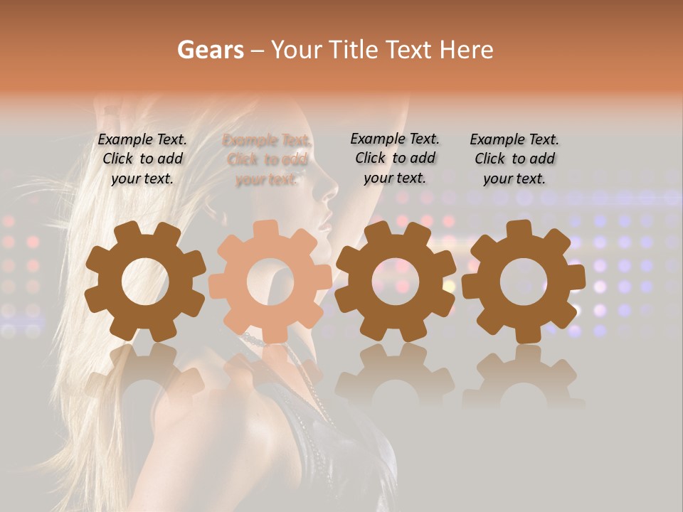 Pretty Party Female PowerPoint Template