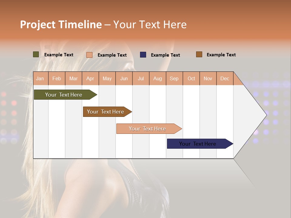 Pretty Party Female PowerPoint Template