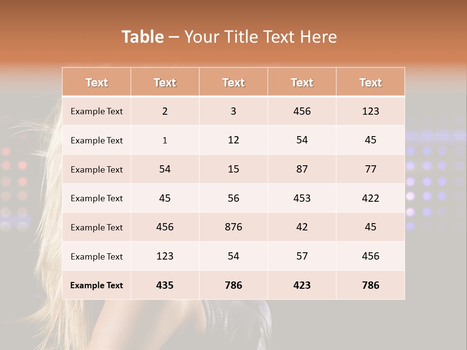 Pretty Party Female PowerPoint Template