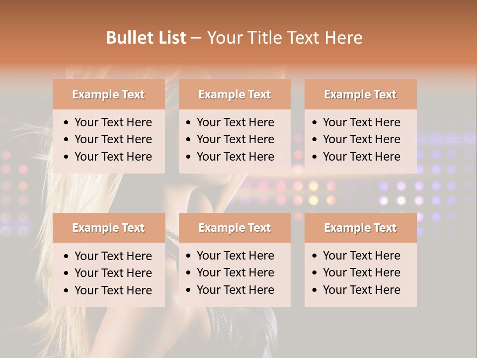 Pretty Party Female PowerPoint Template