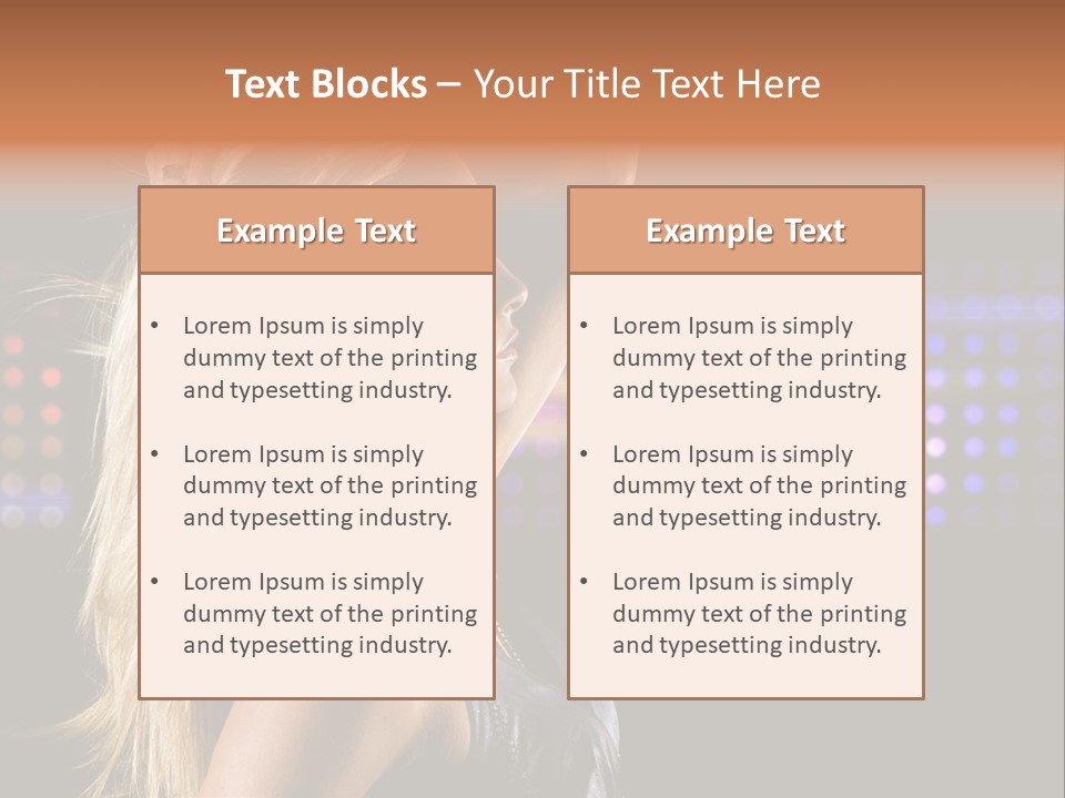 Pretty Party Female PowerPoint Template