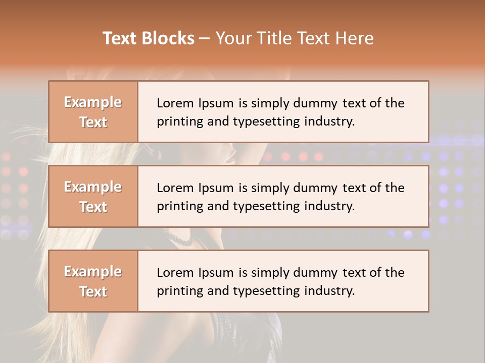 Pretty Party Female PowerPoint Template