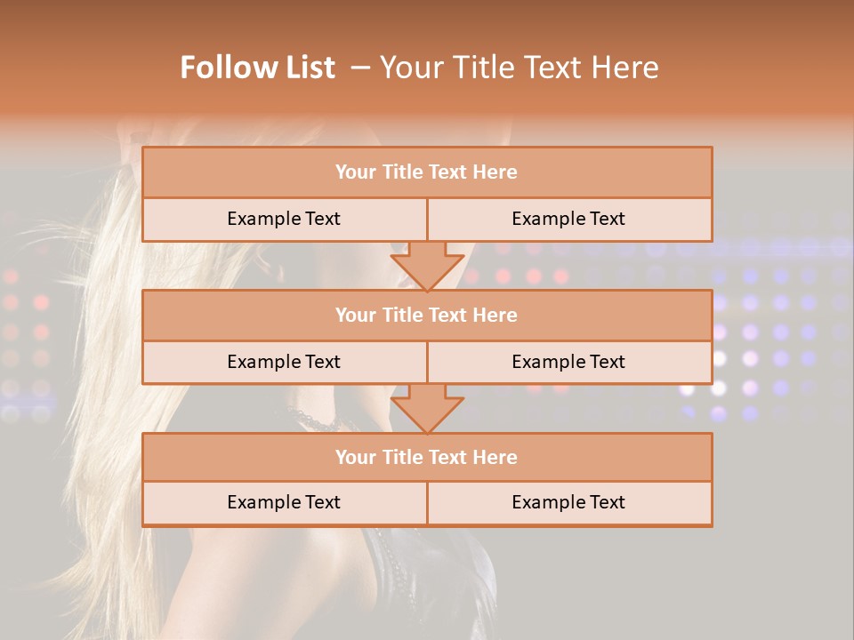 Pretty Party Female PowerPoint Template