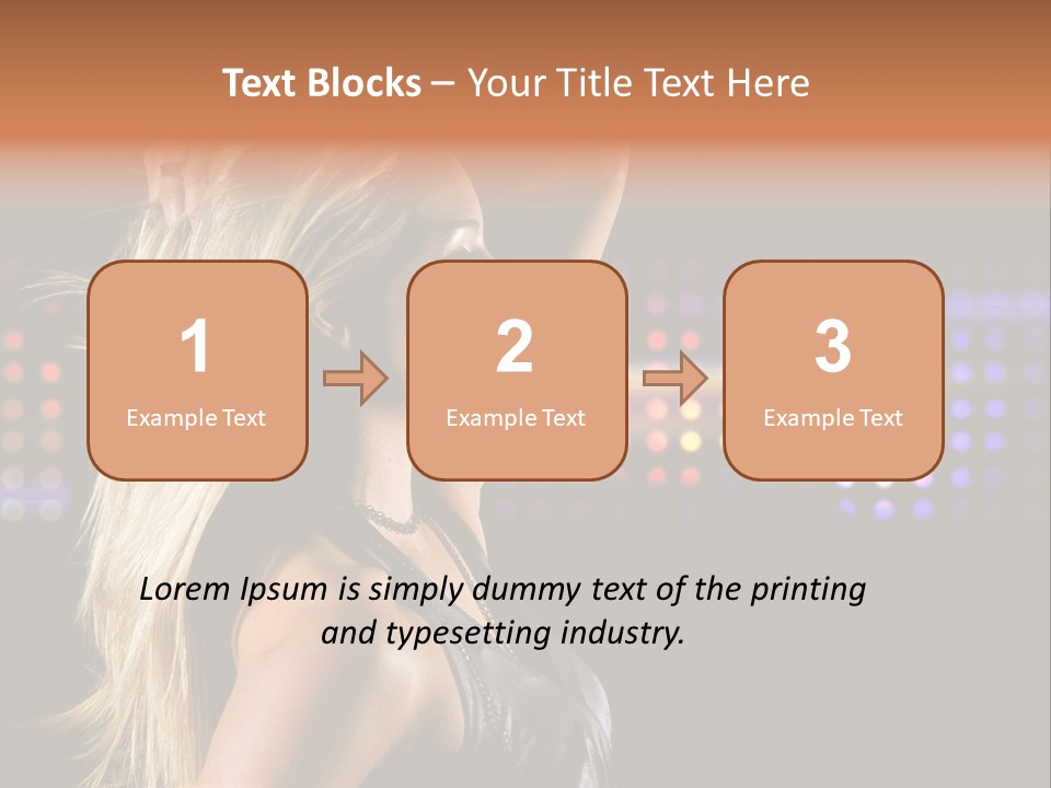 Pretty Party Female PowerPoint Template