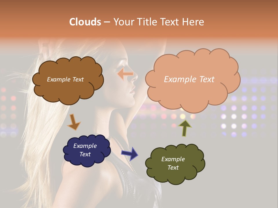 Pretty Party Female PowerPoint Template