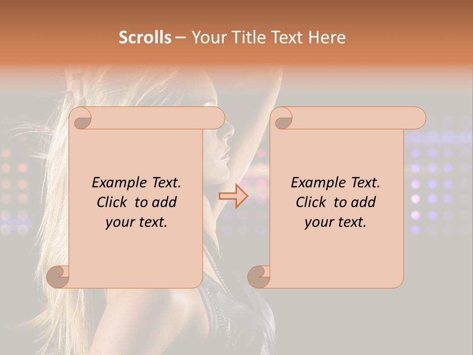 Pretty Party Female PowerPoint Template