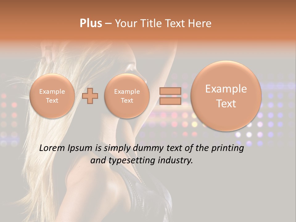 Pretty Party Female PowerPoint Template