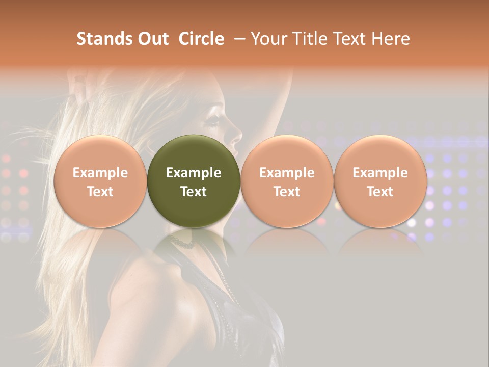 Pretty Party Female PowerPoint Template