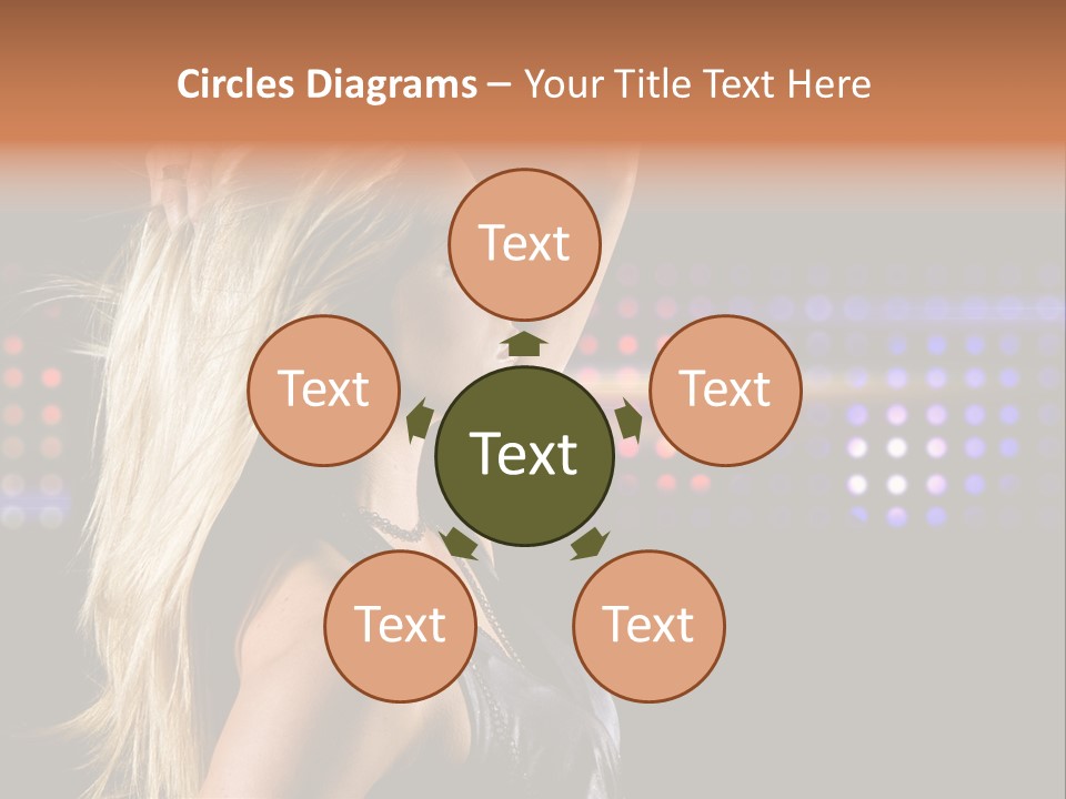 Pretty Party Female PowerPoint Template