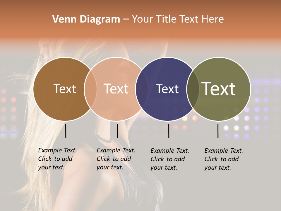 Pretty Party Female PowerPoint Template