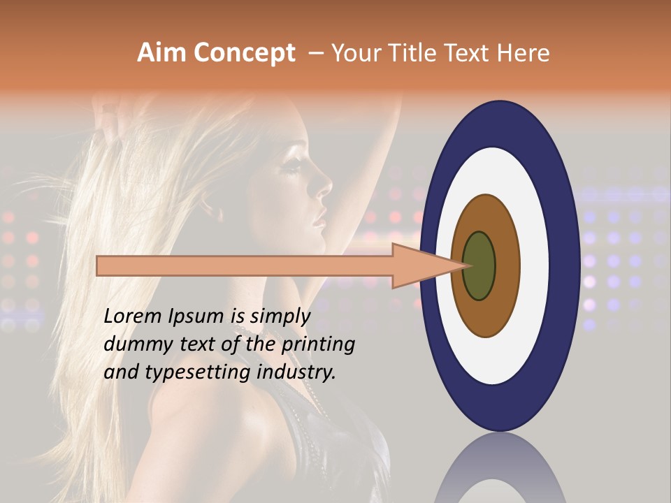 Pretty Party Female PowerPoint Template