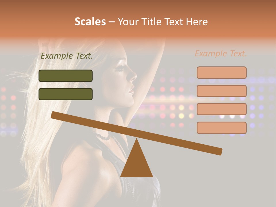 Pretty Party Female PowerPoint Template