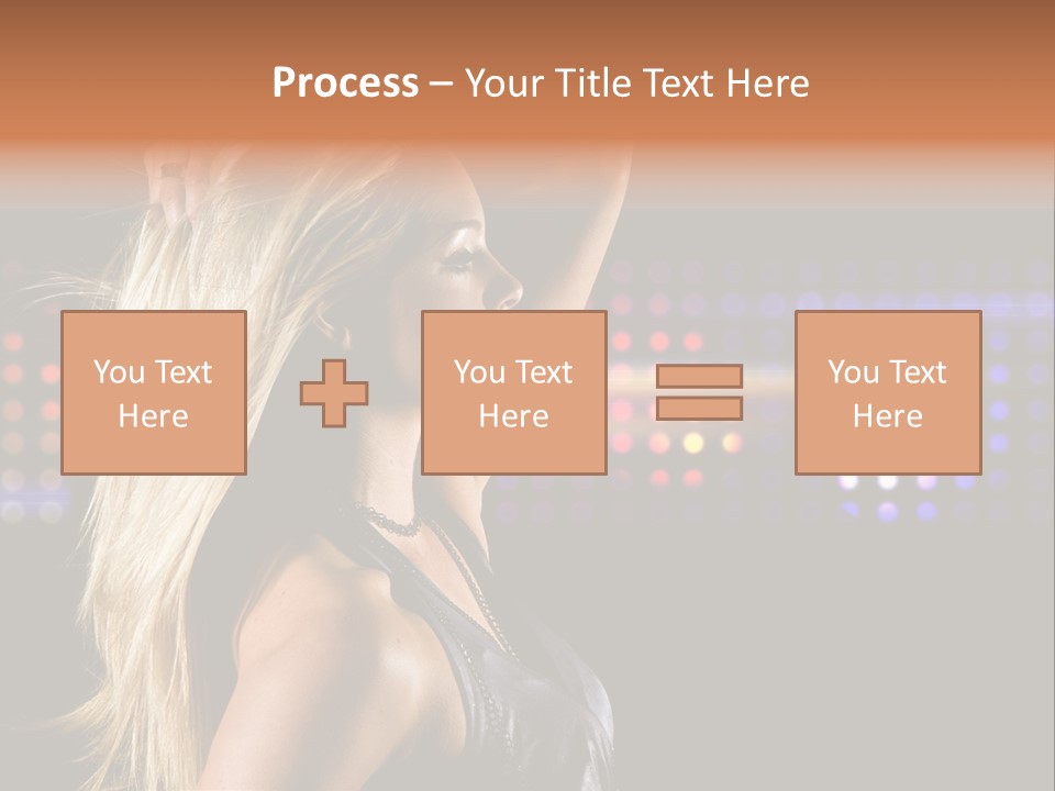 Pretty Party Female PowerPoint Template