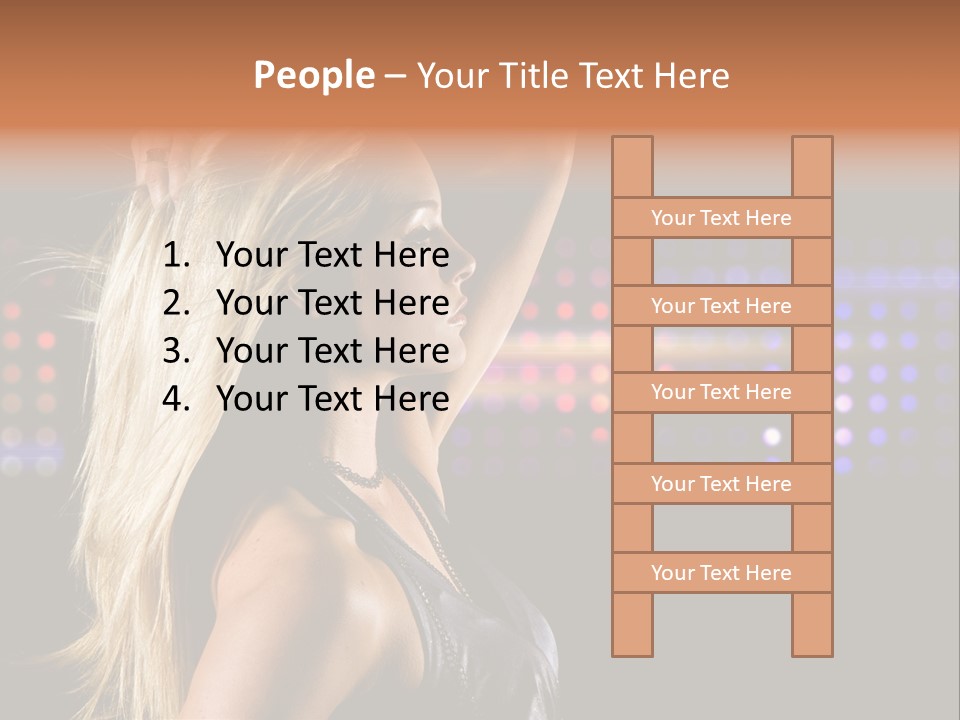 Pretty Party Female PowerPoint Template