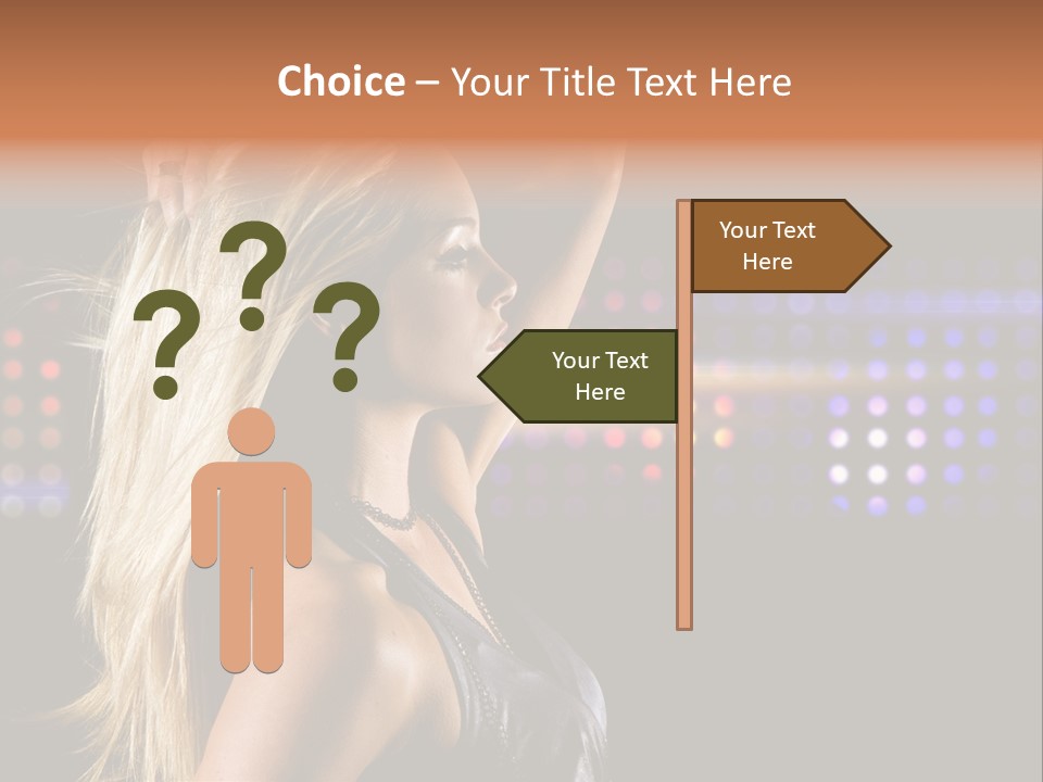 Pretty Party Female PowerPoint Template