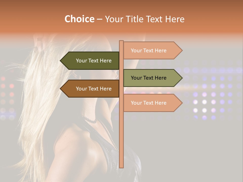 Pretty Party Female PowerPoint Template