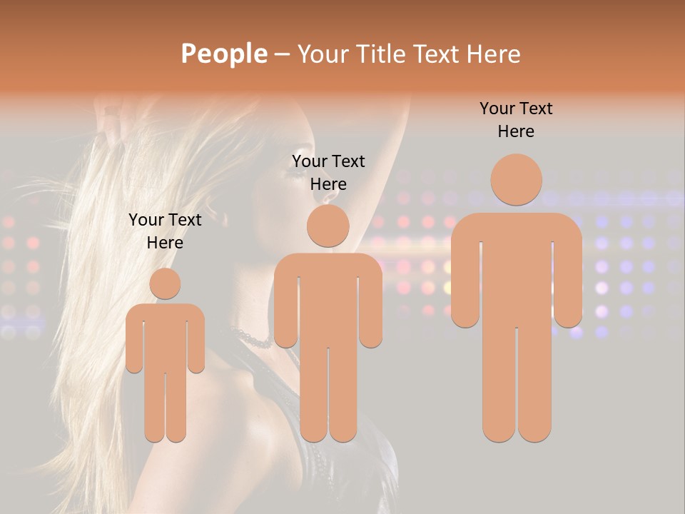 Pretty Party Female PowerPoint Template