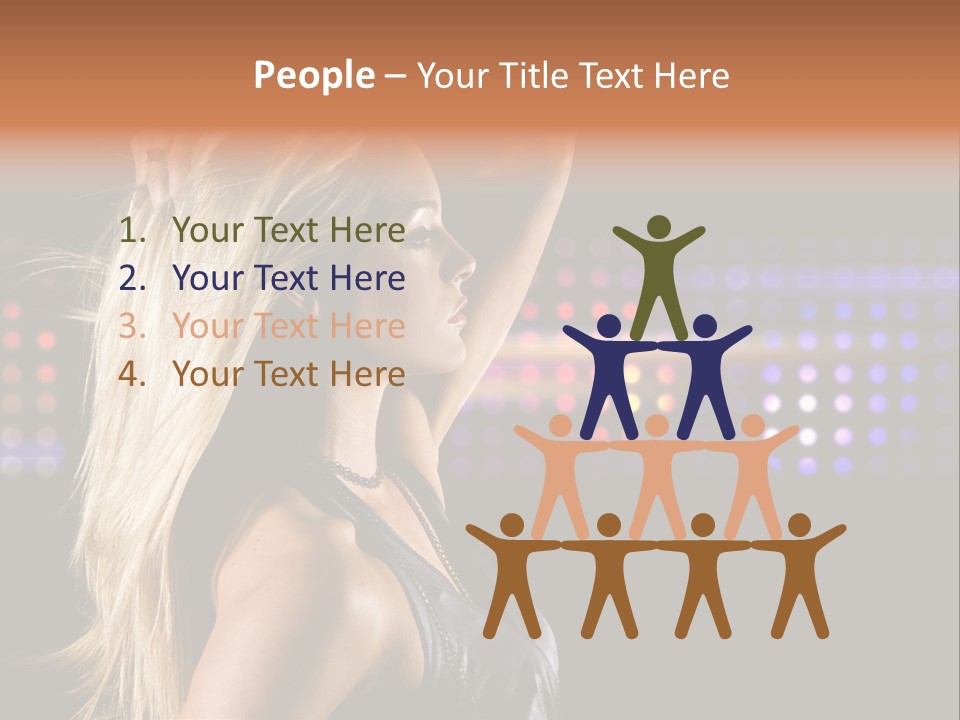 Pretty Party Female PowerPoint Template