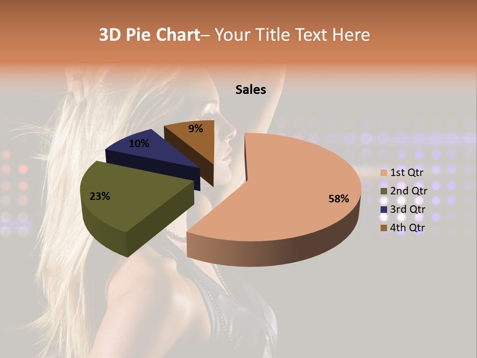 Pretty Party Female PowerPoint Template