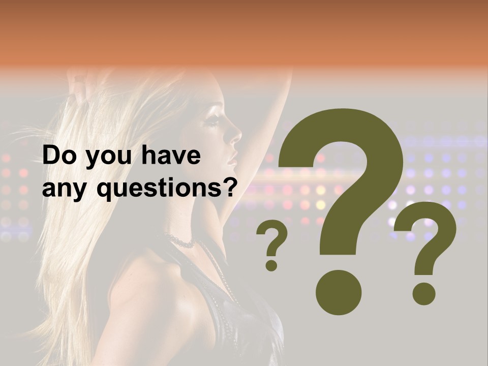 Pretty Party Female PowerPoint Template