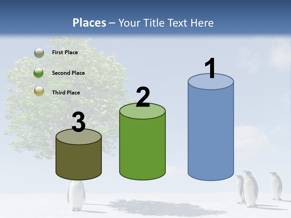 Global Environment Penguin PowerPoint Template