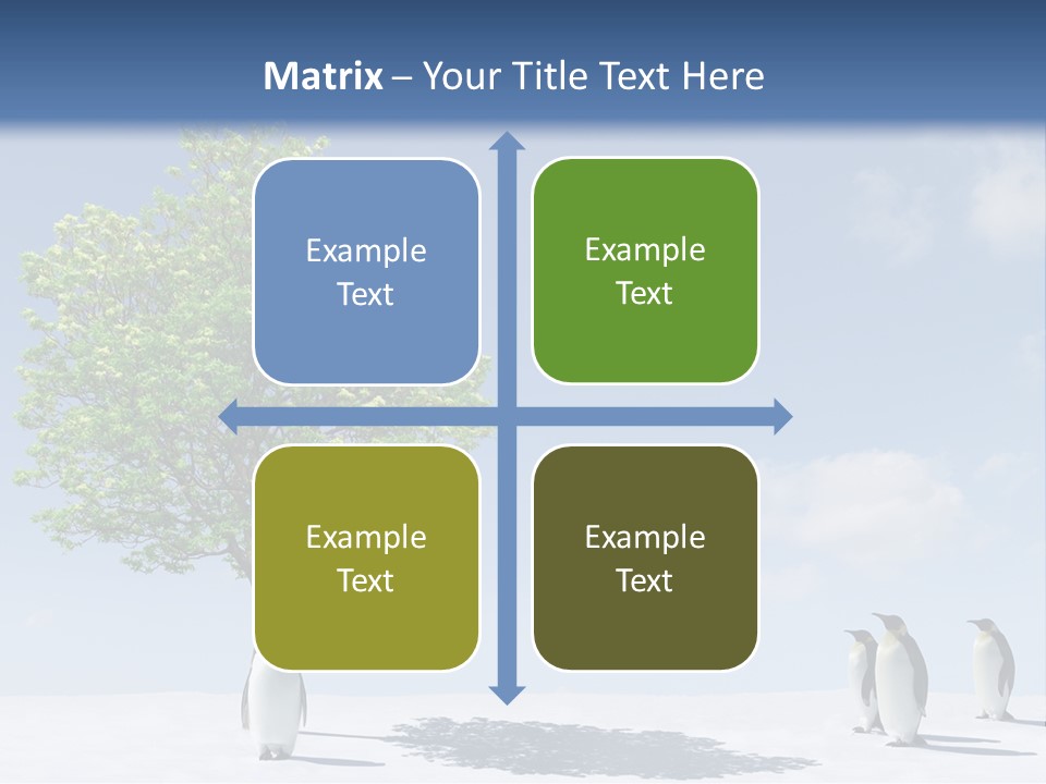 Global Environment Penguin PowerPoint Template