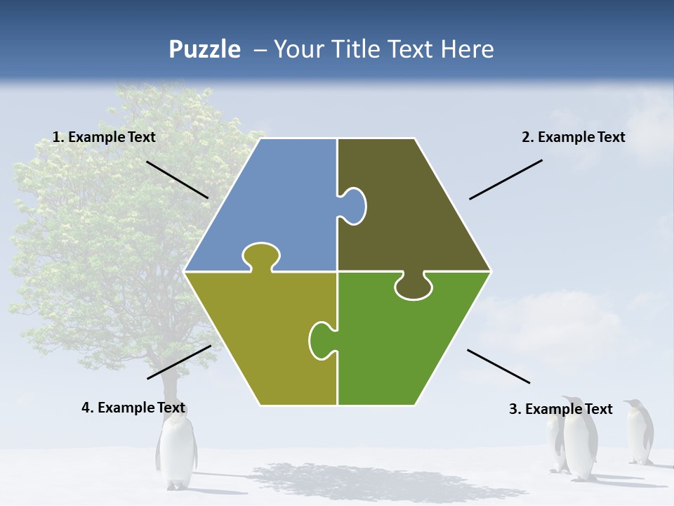 Global Environment Penguin PowerPoint Template