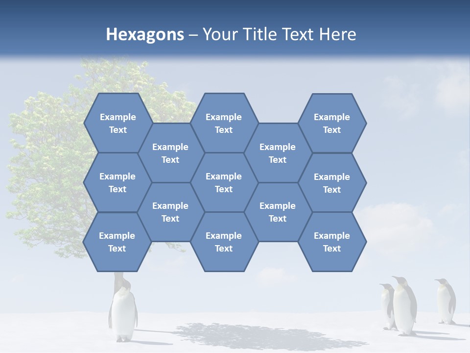 Global Environment Penguin PowerPoint Template