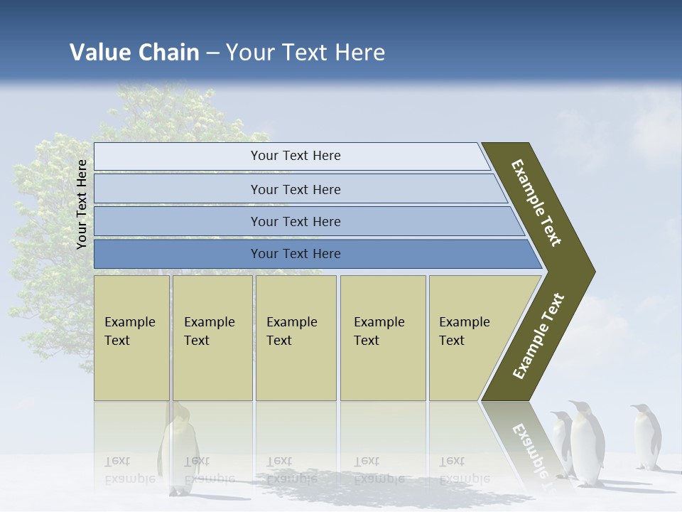 Global Environment Penguin PowerPoint Template