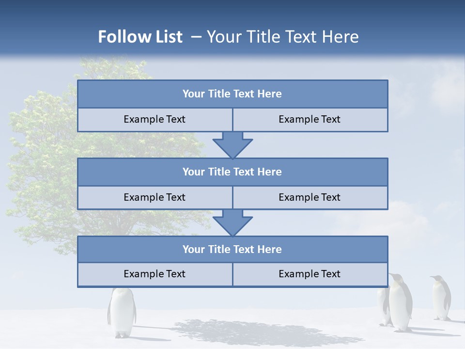 Global Environment Penguin PowerPoint Template