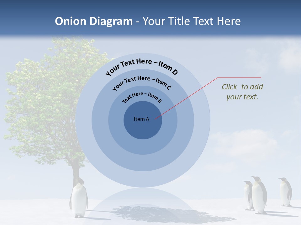 Global Environment Penguin PowerPoint Template