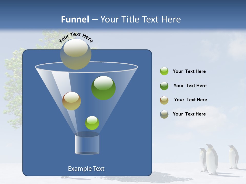 Global Environment Penguin PowerPoint Template