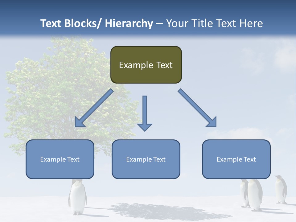 Global Environment Penguin PowerPoint Template