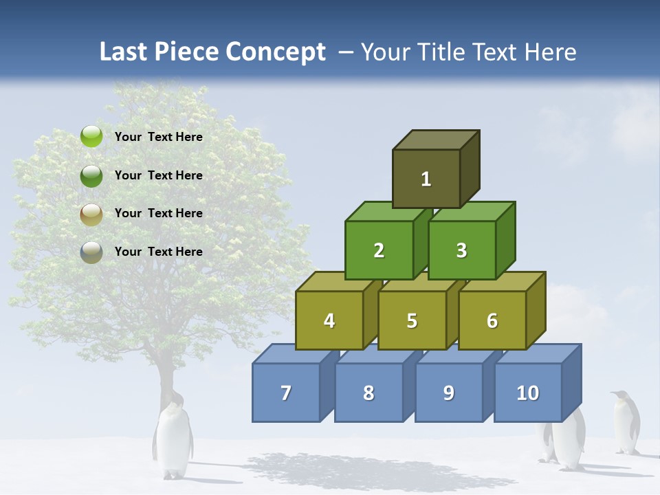 Global Environment Penguin PowerPoint Template