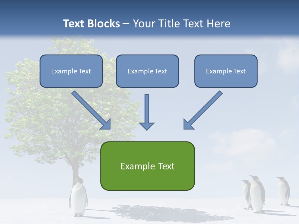 Global Environment Penguin PowerPoint Template