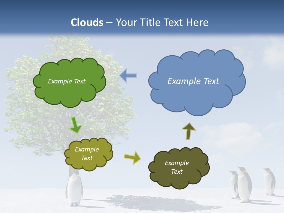 Global Environment Penguin PowerPoint Template