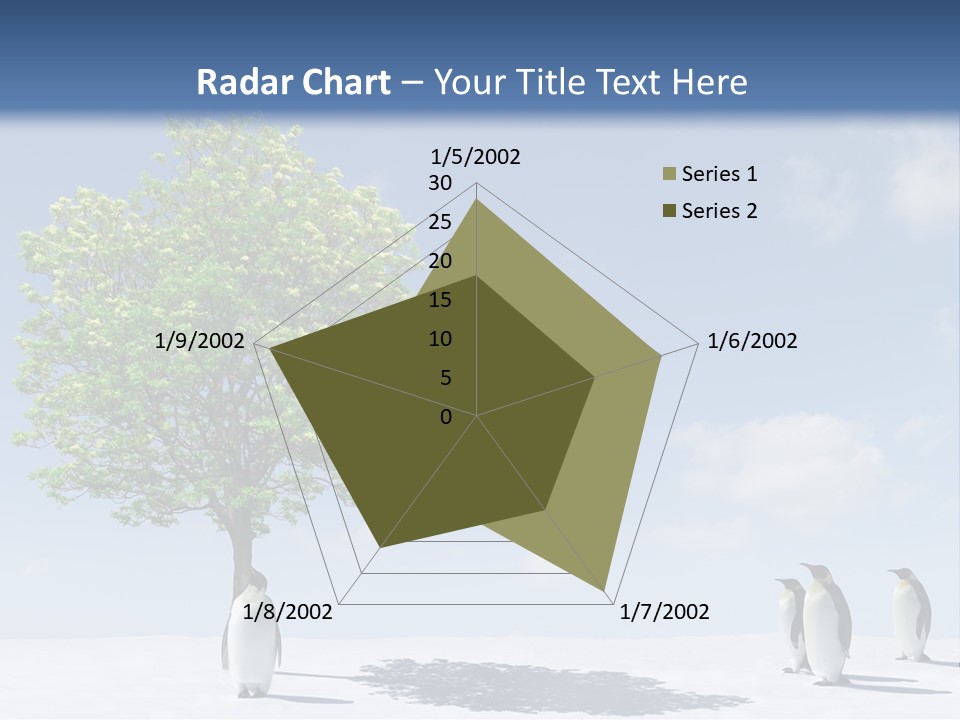Global Environment Penguin PowerPoint Template