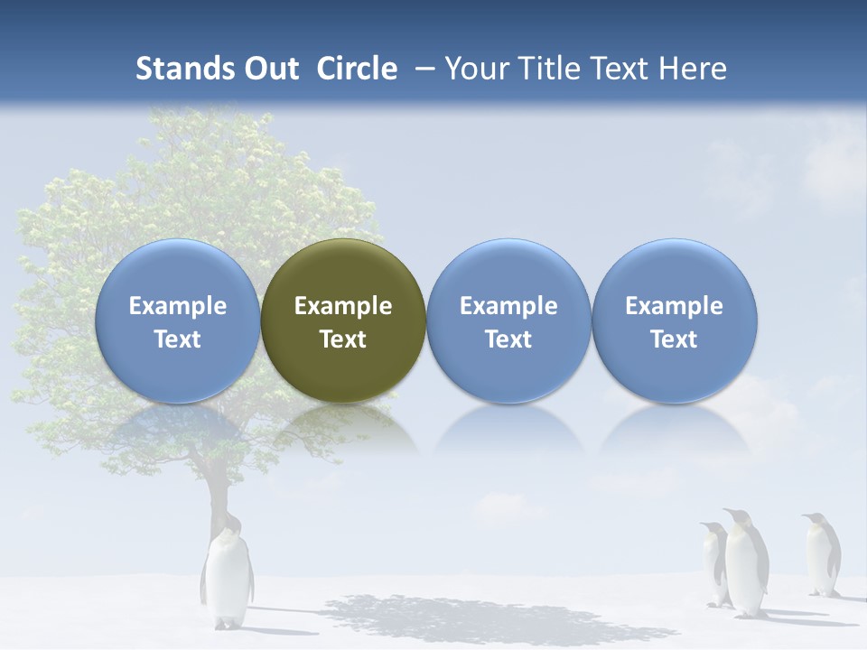 Global Environment Penguin PowerPoint Template