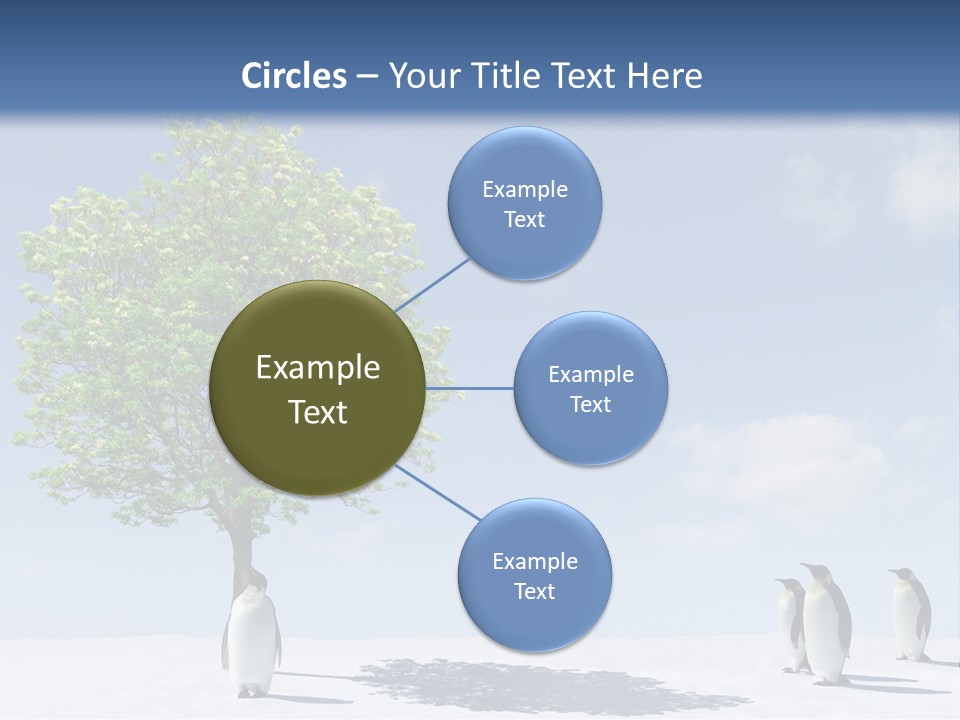 Global Environment Penguin PowerPoint Template